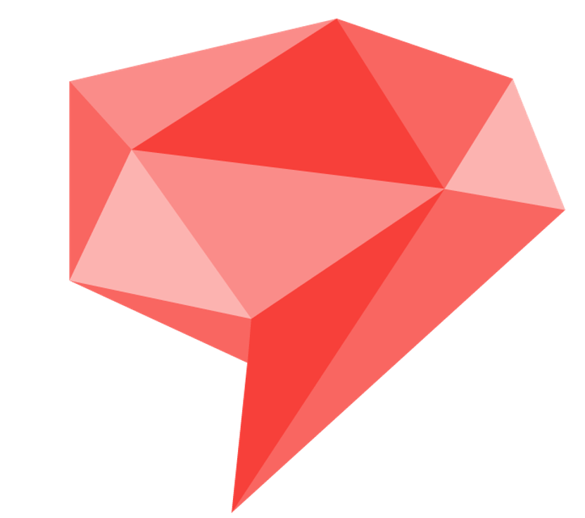 Grafisk illustrasjon som minner om en hjerne.