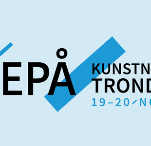 Logoplakat for Øyepå kunstnerbyen Trondheim 2026