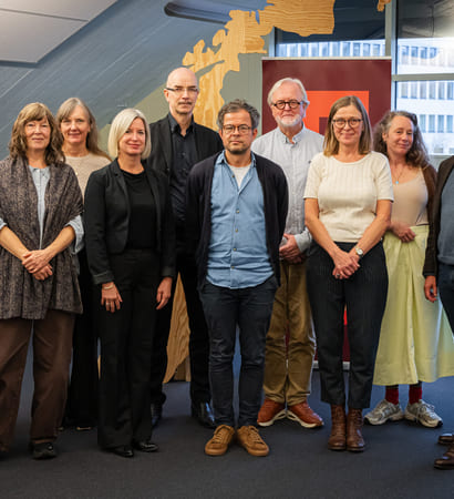 Gruppebilde av Kulturtankens FoU-råd sammen med ansattrepresentantet