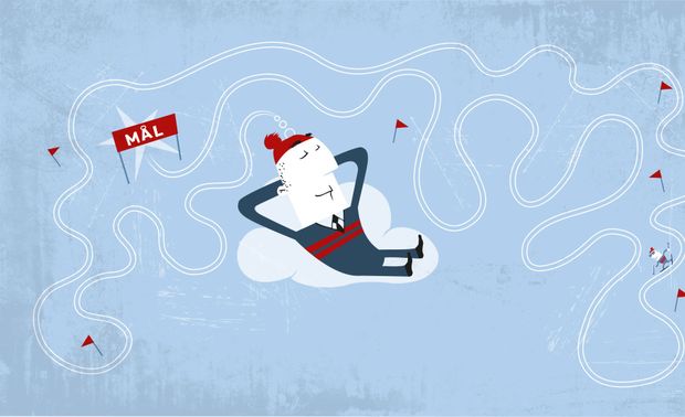 Visualisering - illustrasjon av en som dagdrømmer