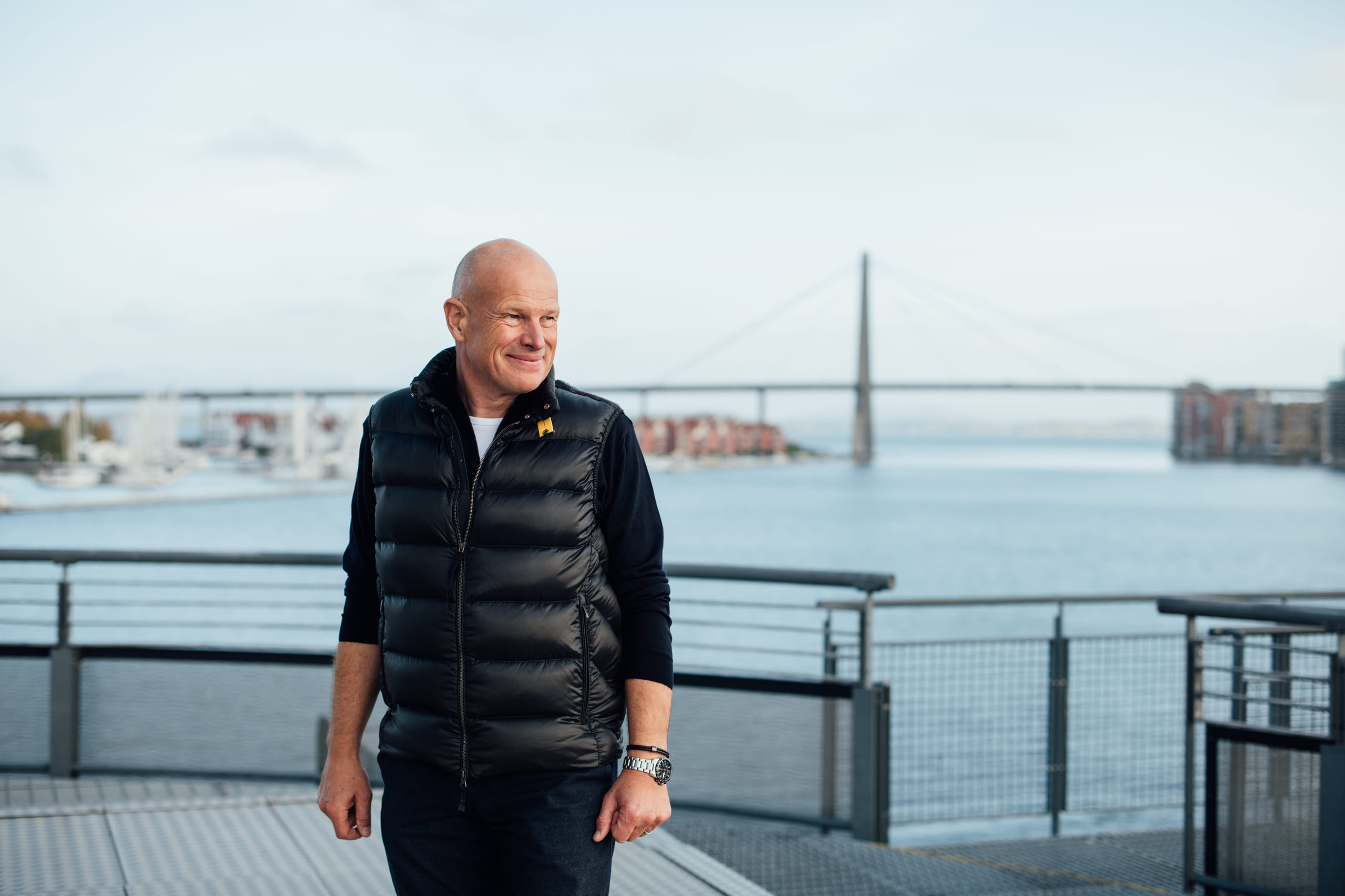 Arne Sigve Nylund utenfor Norsk Oljemuseum i Stavanger