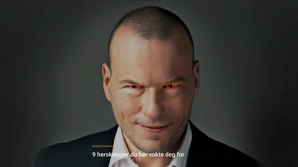 Mann som ser ond ut.