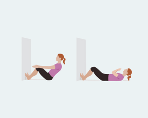 Illustrasjon av mageøvelse