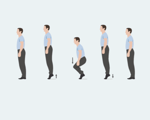 illustrasjon av tåhevøvelse