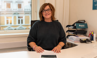 Liv Spjeld By på kontoret i Storgata.