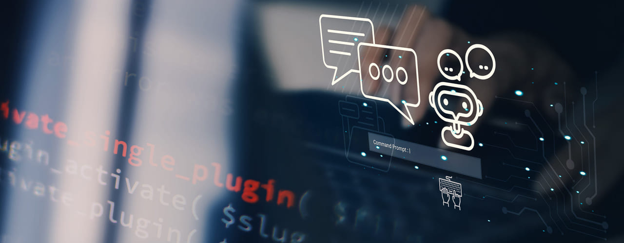 En skjerm som viser kunstig intelligens.