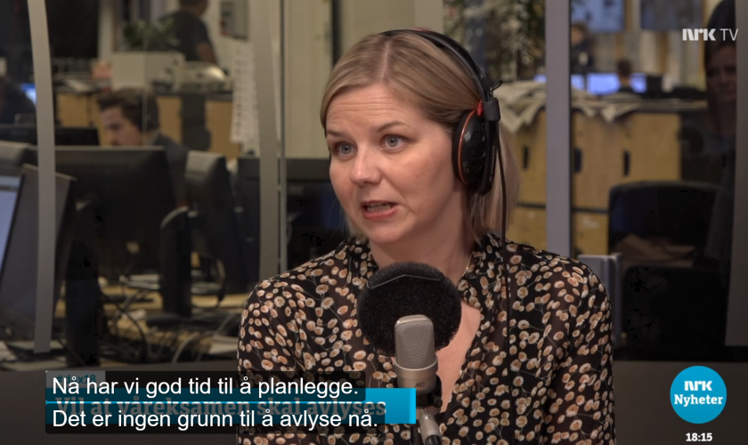 Guri Melby i debatt
