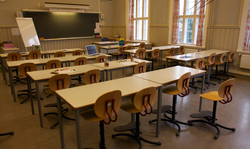 Illustrasjonsbilde av tomt klasserom. Foto: Istock.