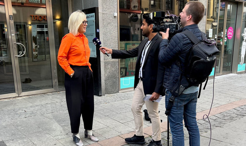 Helle intervjues av TV2