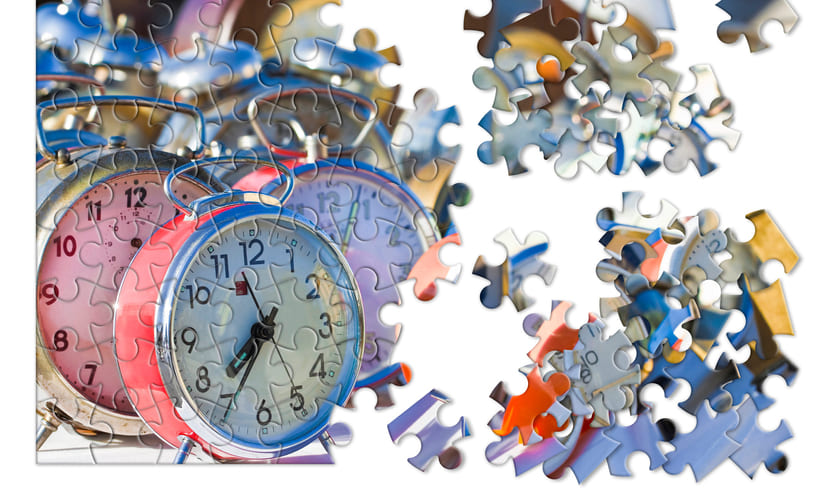 Puslespillbiter. Bilde.