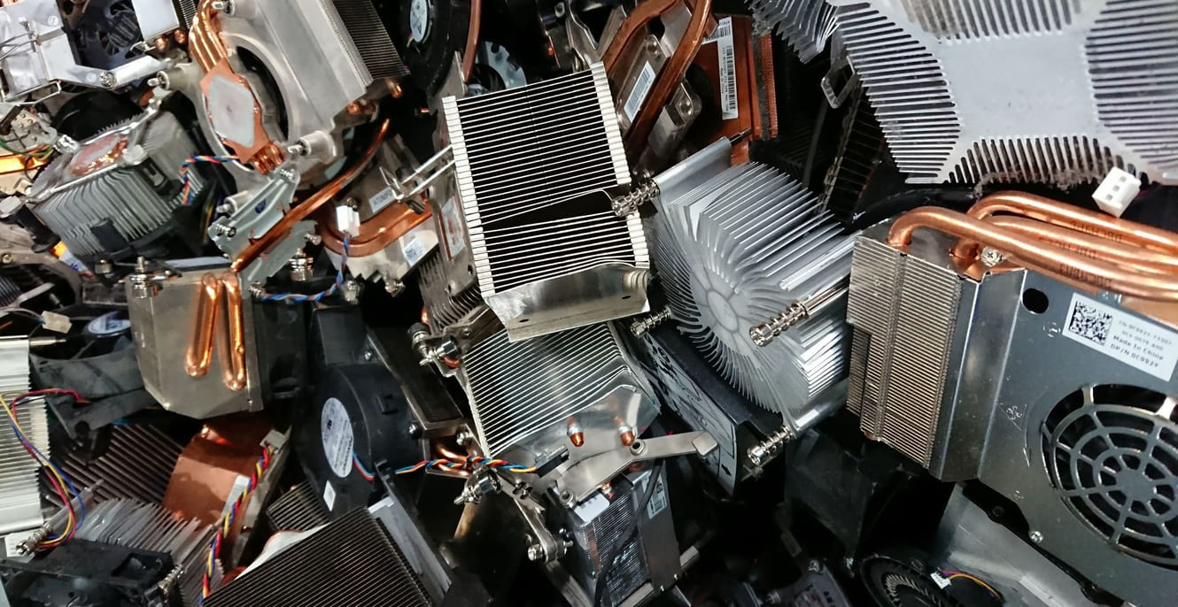 En haug med ee avfall