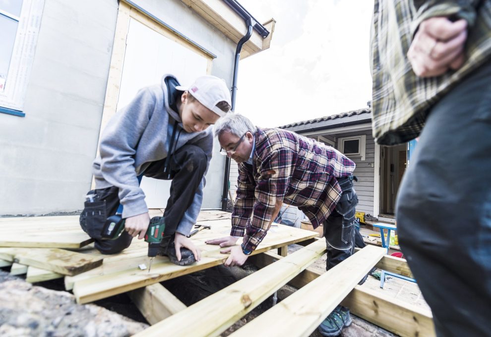 Bygge Platting terrasse