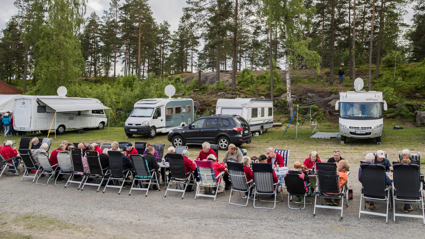 Campingtreff på Høytorp Fort