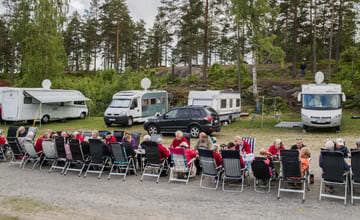 Campingtreff på Høytorp Fort