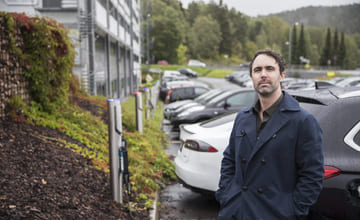 Øystein Sagstad hos Abildsø Elektriske AS