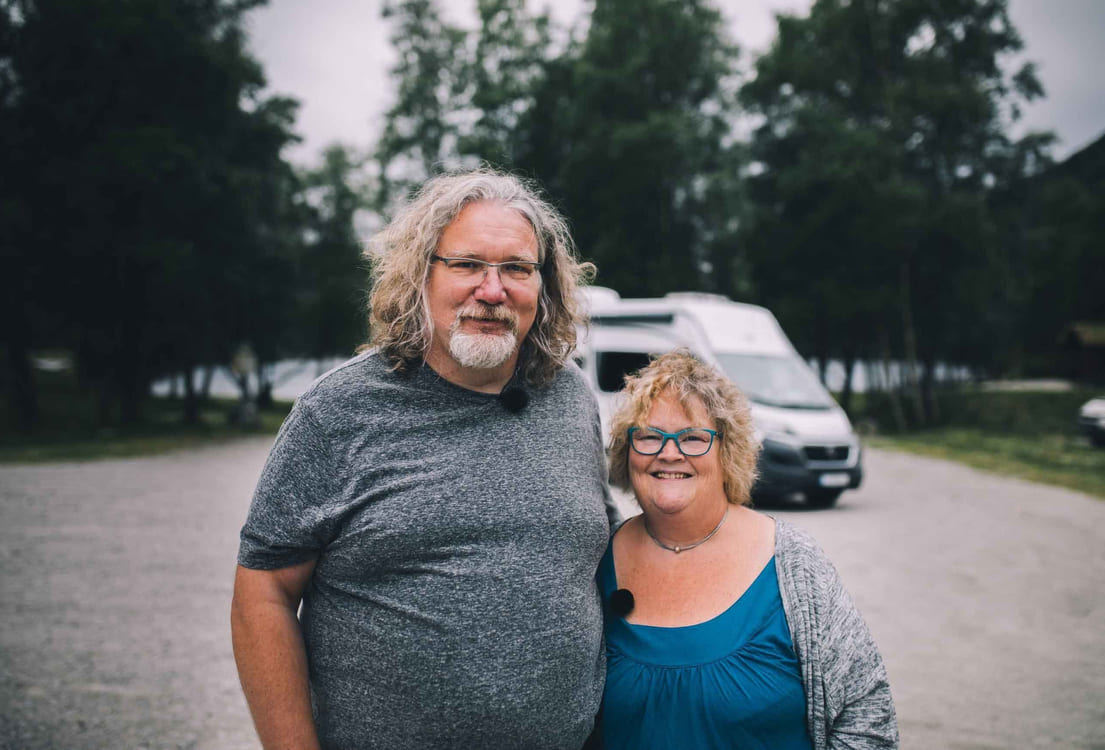 Bjørn Ingvaldsen og Ingeborg Dirdal kjører Europa rundt med sin bobil.