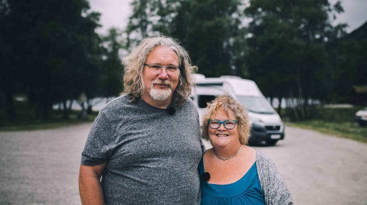 Bjørn Ingvaldsen og Ingeborg Dirdal kjører Europa rundt med sin bobil.