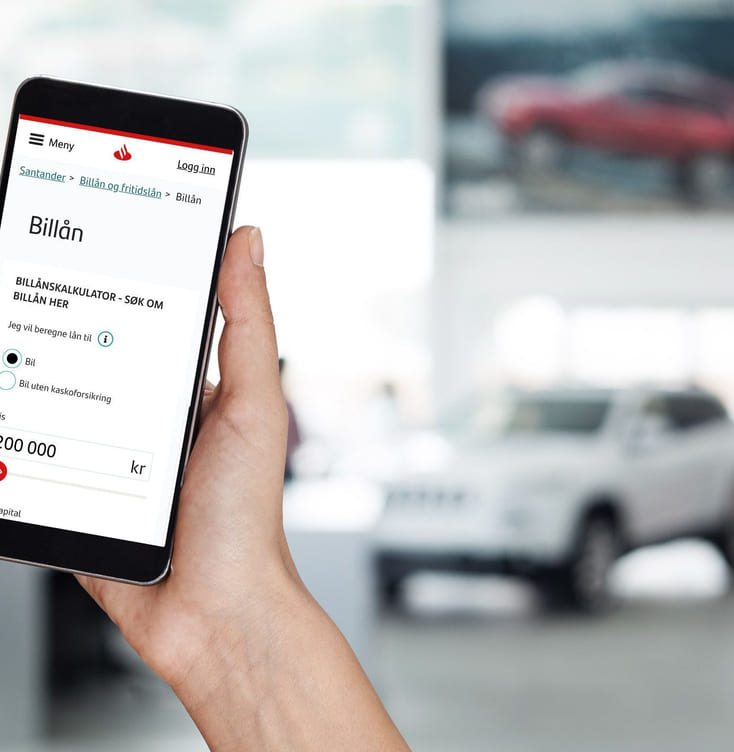Billån på mobiltelefon