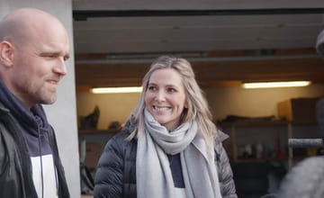 Håvard og Molly tester sykkelstativ til bil